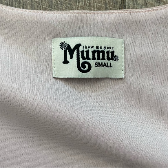 Show Me Your MuMu Sophia Wrap Dress Dusty Blush - Picture 9 of 14